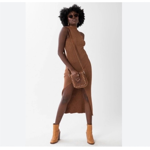 Reserved spell & The Gypsy Savannah Evening Bag tan genuine leather - Picture 3 of 4